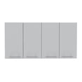 thumbnail image 1 of Newboti Furniture 120 Wall Cabinet, Four Doors, Two Cabinets, Two Shelves -White 30557, 1 of 7