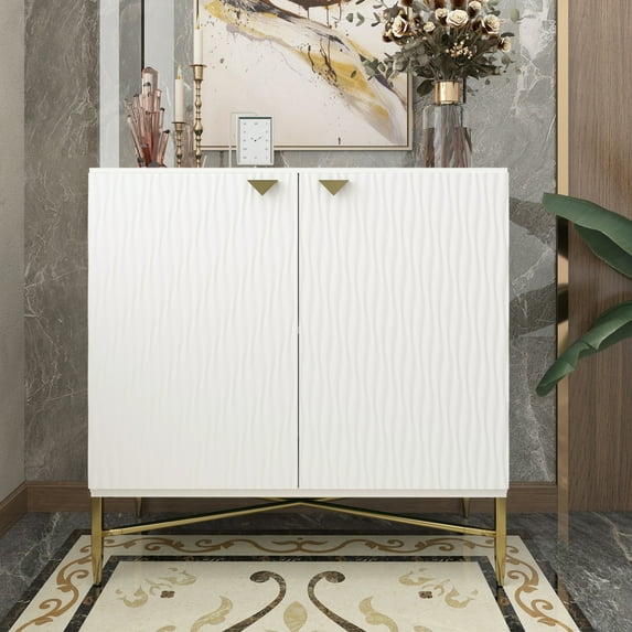 Newboti Furniture 2 Door White Locker Accent Cabinet BN.1497