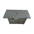 thumbnail image 1 of Newboti Furniture 25" H x 42" W Steel Propane Outdoor Fire Pit Table with Lid (Grey) 65179, 1 of 5