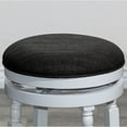 thumbnail image 1 of Newboti Furniture 30" Bar Stool, White Finish, Charcoal Fabric Seat 18180, 1 of 8