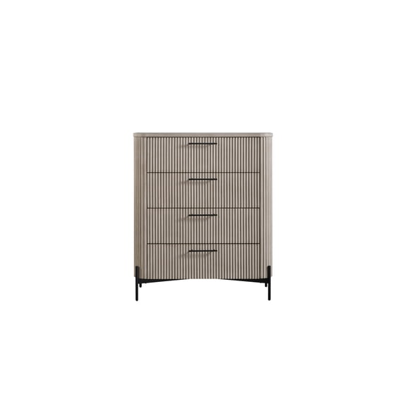 Newboti Furniture 4 Drawer Chest - Taupe BN.9525