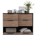 thumbnail image 1 of Newboti Furniture 4 Drawer Double Dresser Maryland, Bedroom, Black / Pine 39161, 1 of 7
