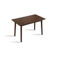 thumbnail image 1 of Newboti Furniture 47-Inch Dining Table Walnut Color Solid Wood Kitchen Table Dining Table Suitable For Small Space Kitchenette Table Modern Home Furniture 05437, 1 of 10