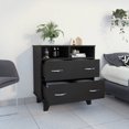 thumbnail image 1 of Newboti Furniture Aaron 2-Drawer 2-Shelf Dresser Black Wengue 21296, 1 of 7