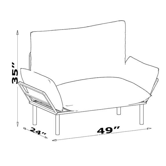 Newboti Furniture Ada Love seat, Brown 12508