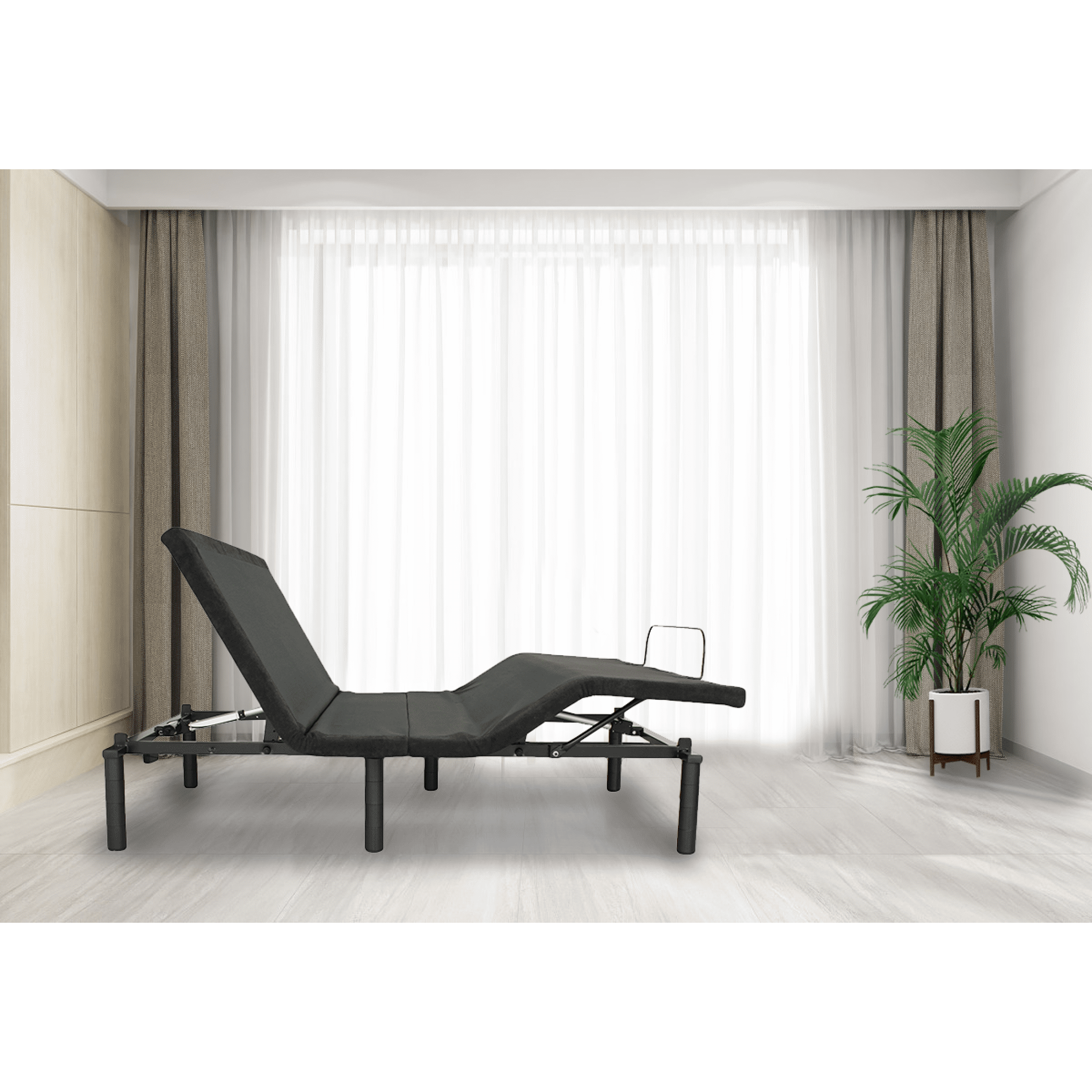 Newboti Furniture Adjustable Bed Base Electric Bed Frame with Remote Control Folding Design - Queen NO.54112