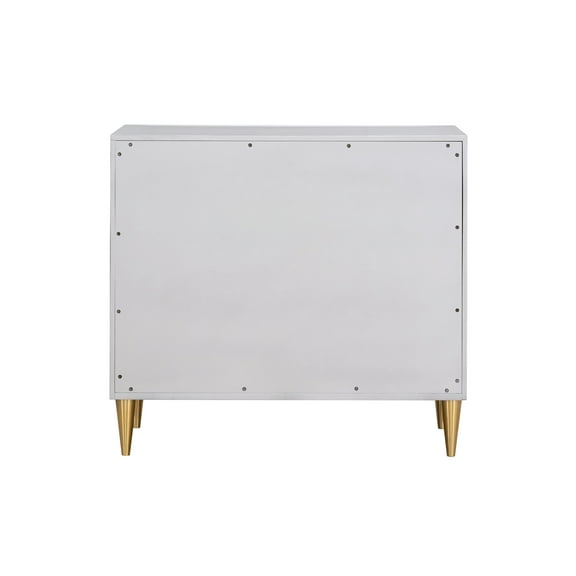 Newboti Furniture Anson Metallic Silver & Champagne Finish Console Cabinet 25054