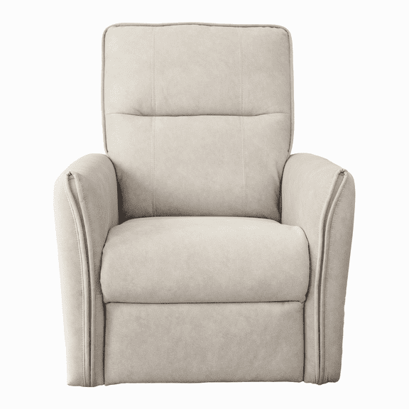 Newboti Furniture Asheville Cream Suede Recliner Chair 06386