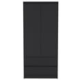 thumbnail image 1 of Newboti Furniture Beloit 3 Piece Bedroom Set, Nightstand & Dresser& Armoire, Black 40105, 1 of 8