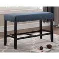 thumbnail image 1 of Newboti Furniture Biony Fabric Counter Height Dining Bench with Nailhead Trim, Blue 75077, 1 of 5
