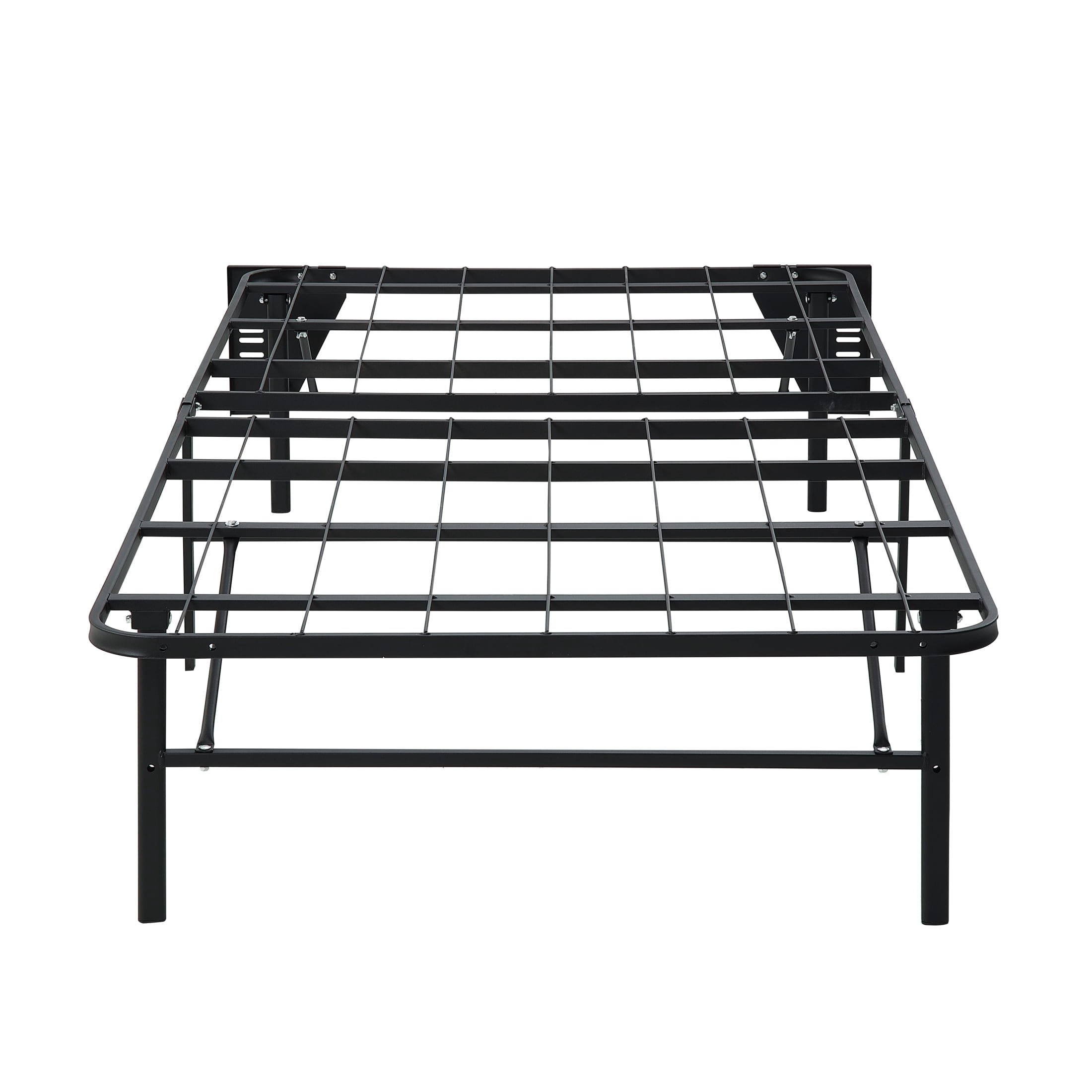 Newboti Furniture Black Metal Platform Foldable Bed Frame Twin Size ...