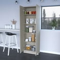 thumbnail image 1 of Newboti Furniture Buxton Rectangle 2-Door Storage Tall Cabinet Light Grey 45728, 1 of 6