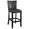 thumbnail image 1 of Newboti Furniture Cappuccino and Black Bar Height Stool (Set of 2) 29785, 1 of 6