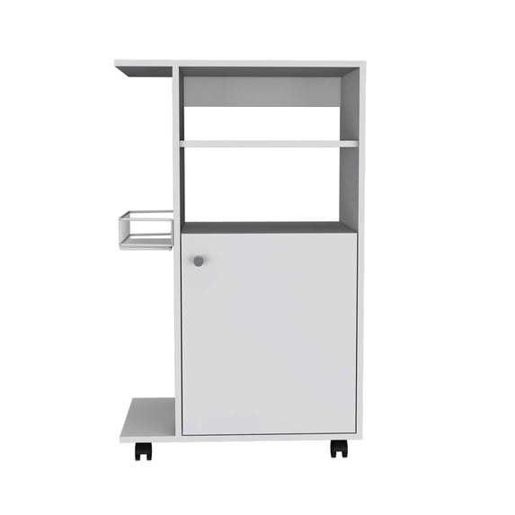 Newboti Furniture Columba Kitchen Cart, Single Door Cabinet, Four Caster 47722