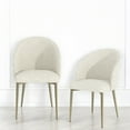 thumbnail image 1 of Newboti Furniture Cora White Fabric Side Chair (Set of 2) 99451, 1 of 7