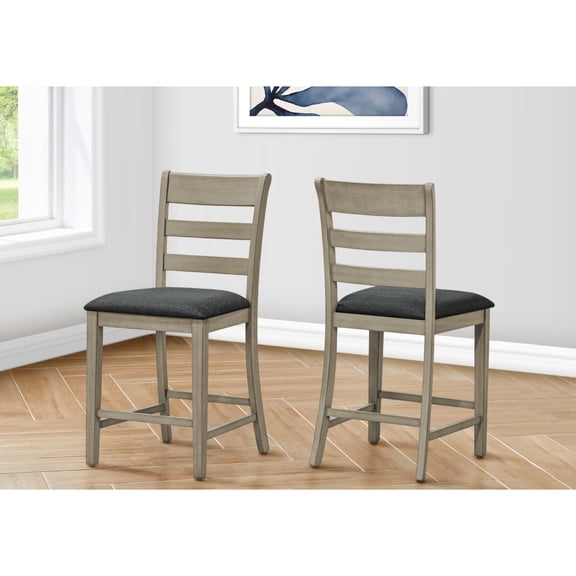 Newboti Furniture Dining Chair, 44" Height, Counter Height, Dining Room, Kitchen, Set Of 2, Upholstered, Side, Transitional BN.7781
