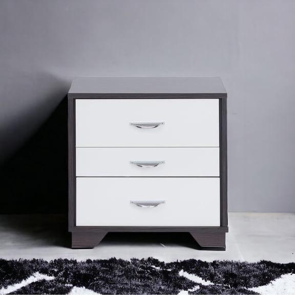 Newboti Furniture Eloy White & Black Finish Accent Table BN.1856