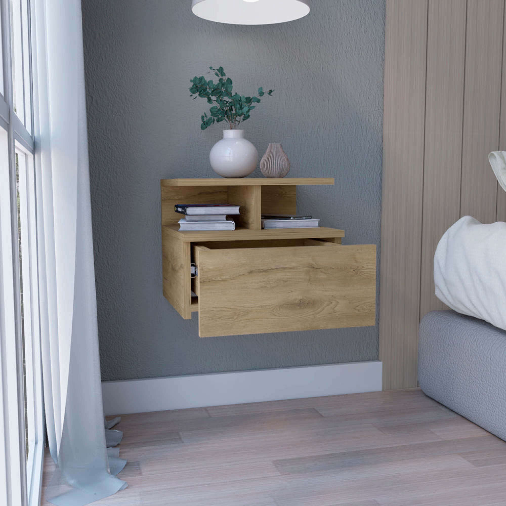 Newboti Furniture Floating Nightstand 12
