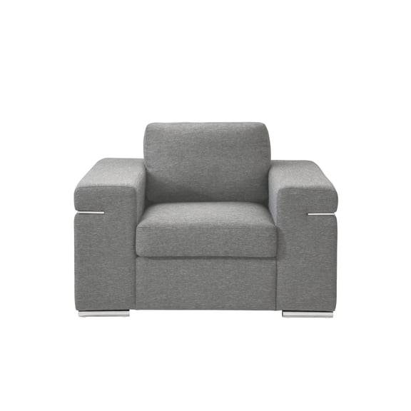 Newboti Furniture Gianna Light Gray Woven Fabric Arm Chair 20374