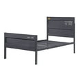 thumbnail image 1 of Newboti Furniture Gunmetal Twin Platform Bed 37585, 1 of 6
