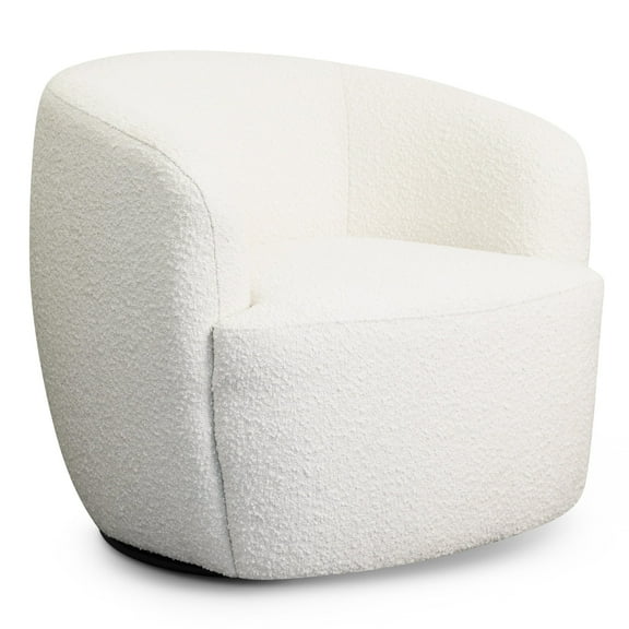 Newboti Furniture Hot sell Mina White Boucle Swivel Chair BN.1142