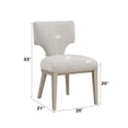 thumbnail image 1 of Newboti Furniture Kasa Linen & Champagne Finish Side Chair (Set of 2) 27911, 1 of 8