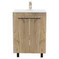 thumbnail image 1 of Newboti Furniture Khari 24" Floor Cabinet, Double Door, Two Shelves -Light Oak 32001, 1 of 6