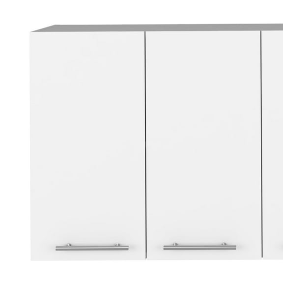 Newboti Furniture Kitchen Cabinet Durham, Four Doors, White Finish 41201