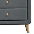 Newboti Furniture Light Grey Upholstered 5drawer Chest 25829