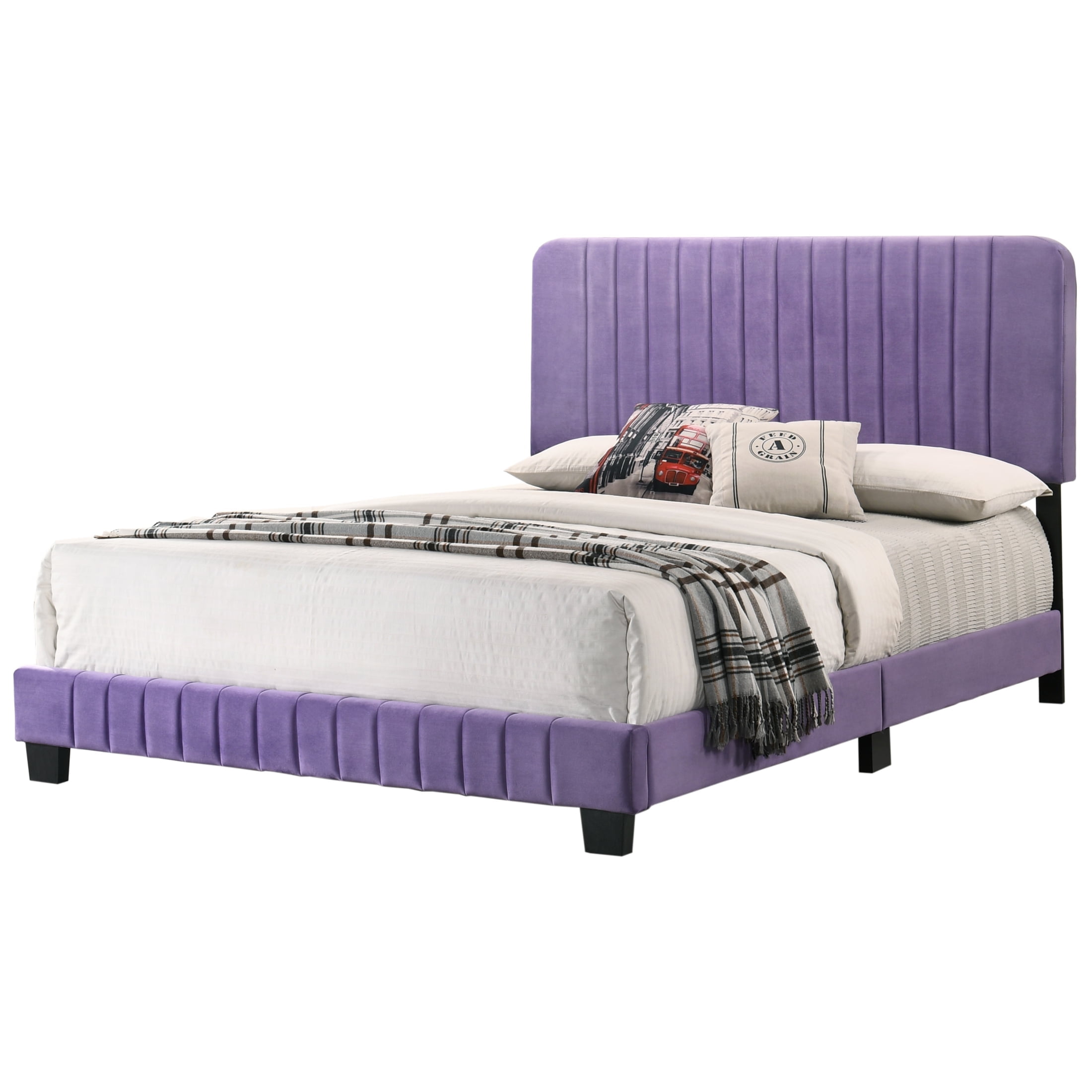 Newboti Furniture Lodi G0502-FB-UP FULL BED, PURPLE NO.53573