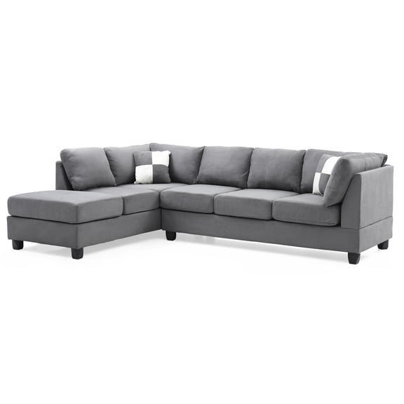 Newboti Furniture Malone G633B-SC Sectional ( 3 Boxes), GRAY 34876