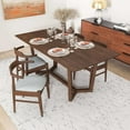 thumbnail image 1 of Newboti Furniture Marina Solid Wood Dining Table In Brown and 4 Side Chairs 74781, 1 of 6