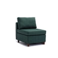 thumbnail image 1 of Newboti Furniture Middle Module Fabric Linen for Modular Sofa Sectional Sofa Couch Accent Armless Chair, Cushion Covers Non-Removable and Non-Washable,Green 92074, 1 of 7