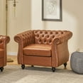 thumbnail image 1 of Newboti Furniture Mirod Tufted Accent Chair ,PU,Living Room 37512, 1 of 12