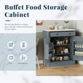 thumbnail image 1 of Newboti Furniture Modern Freestanding Kitchen Pantry,Buffet Food Storage, Coffee Bar Cabinet with Drawer, 2 Adjustable Shelves and 2 Door Shelves for Dining, Kitchen, Set of 2, Gray 35349, 1 of 17