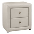 thumbnail image 1 of Newboti Furniture Nightstand, Nightstand, End, Side, Lamp, Storage Drawer, Bedroom, Upholstered, Beige Linen Look, Transitional BN.8716, 1 of 14