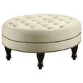 thumbnail image 1 of Newboti Furniture Oatmeal Cocktail Ottoman with Nailhead Trim 32942, 1 of 6