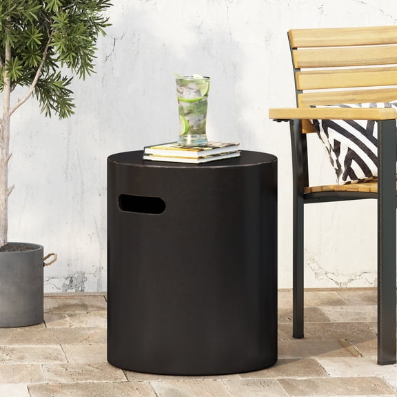 Newboti Furniture Outdoor LightWeight Concrete Side Table,Copper BN.9324
