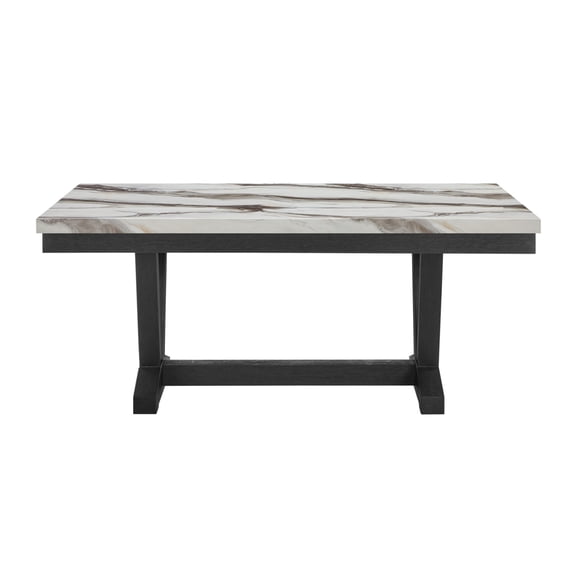 Newboti Furniture Panda Marble Black and White Dining Table BN.4904