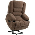 thumbnail image 1 of Newboti Furniture Power Lift Recliner Chair Sofa with Vibration Massage and Heat, Fabric Lift Chair for Elderly, Massage Recliner Chair with Remote Control, Side Pockets, Quick Assembly, Brown 90883, 1 of 10