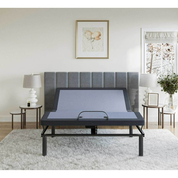 Newboti Furniture Queen Adjustable Bed Base with Massage and Head and Foot Position Adjustments 28489