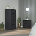 thumbnail image 1 of Newboti Furniture Raymer 2 Piece Bedroom Set, Nightstand & Dresser, Black 42727, 1 of 5