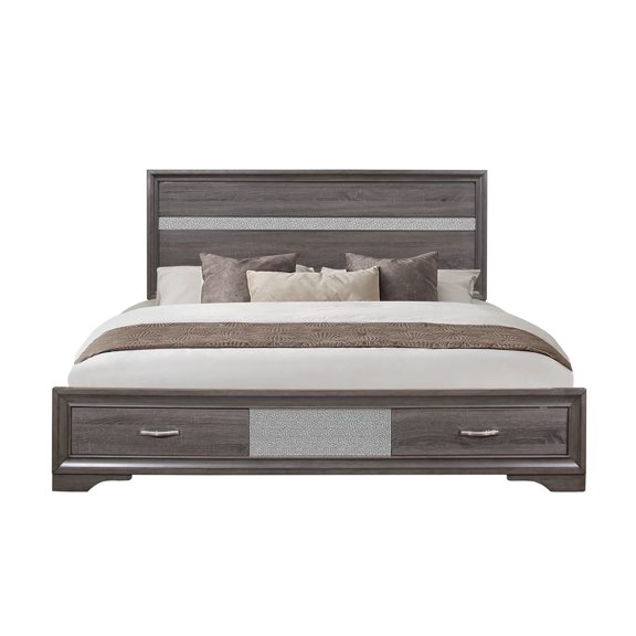 Newboti Furniture Ryder Sparkle Grey Queen Bed 0006