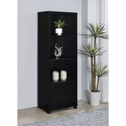 Newboti Furniture Sandlin Black 3-shelf Engineered Wood Media Tower BN.0213