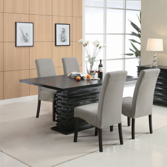 Newboti Furniture Shandra Grey and Black 5-piece Dining Set BN.4419