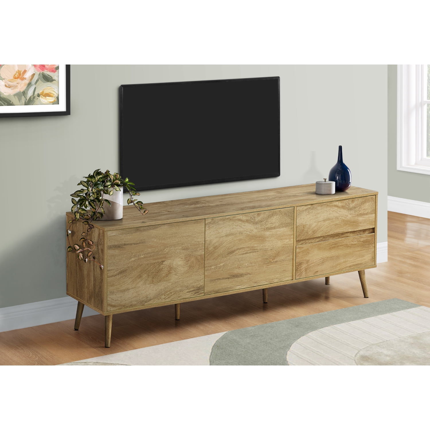 Newboti Furniture Tv Stand, 72 Inch, Console, Media Entertainment ...