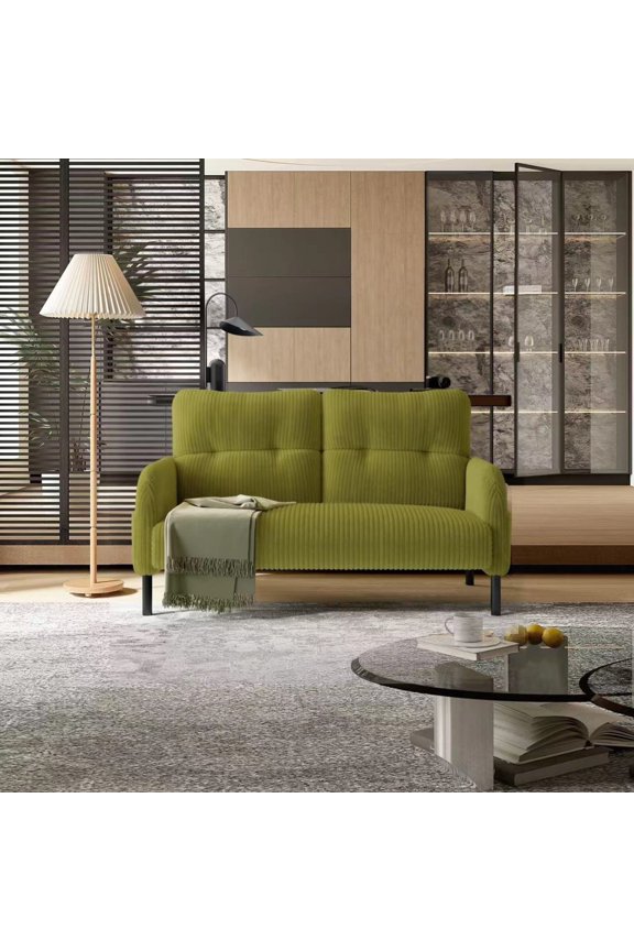 corduroy fabric, comfortable monochrome double sofa, suitable for living rooms and bedrooms BN.8221