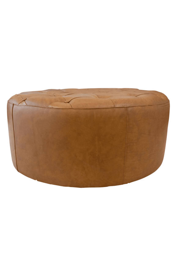 Newboti Seletar Tan Leather Ottoman 240679075944522