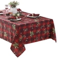 thumbnail image 1 of Newbridge Christmas Holiday Spruce Red Plaid 52 x 70 inch Rectangle Fabric Dining Tablecloth, 1 of 8