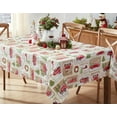 thumbnail image 1 of Newbridge Christmas Yuletide Tree Farm 52 x 70 inch Rectangle Vinyl Flannel Backed Tablecloth, 1 of 4